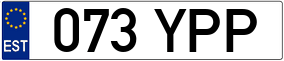 Trailer License Plate